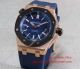 2017 Imitation Audemars Piguet Royal Oak Black Bezel Rose Gold Case watch (4)_th.jpg